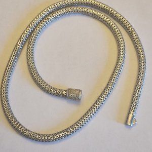 John Hardy Classic Chain Necklace with Diamond Pave Clasp